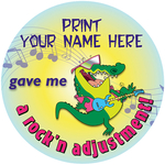 Rock'n Adjustment - Personalized Stickers